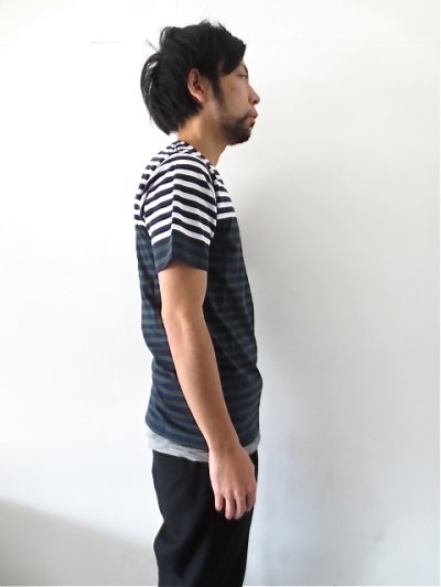 画像2: undecoratedMAN / ボーダー半袖Tシャツ【通常販売価格より40%off】