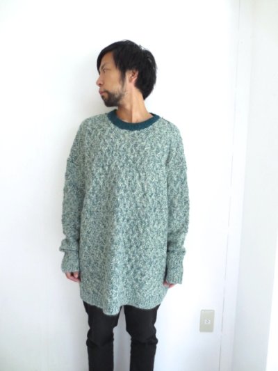 画像1: STOF / 交差するポケットワイドセーター