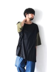 画像8: STOF / リネン配色リラックスTシャツ (8)