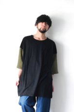 画像3: STOF / リネン配色リラックスTシャツ (3)