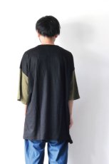 画像6: STOF / リネン配色リラックスTシャツ (6)