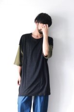 画像9: STOF / リネン配色リラックスTシャツ (9)