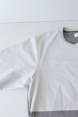 画像13: ETHOSENS / スクウェアパネル切替Tシャツ (13)