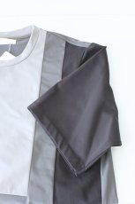画像11: ETHOSENS /  スクウェアパネル切替Tシャツ (11)