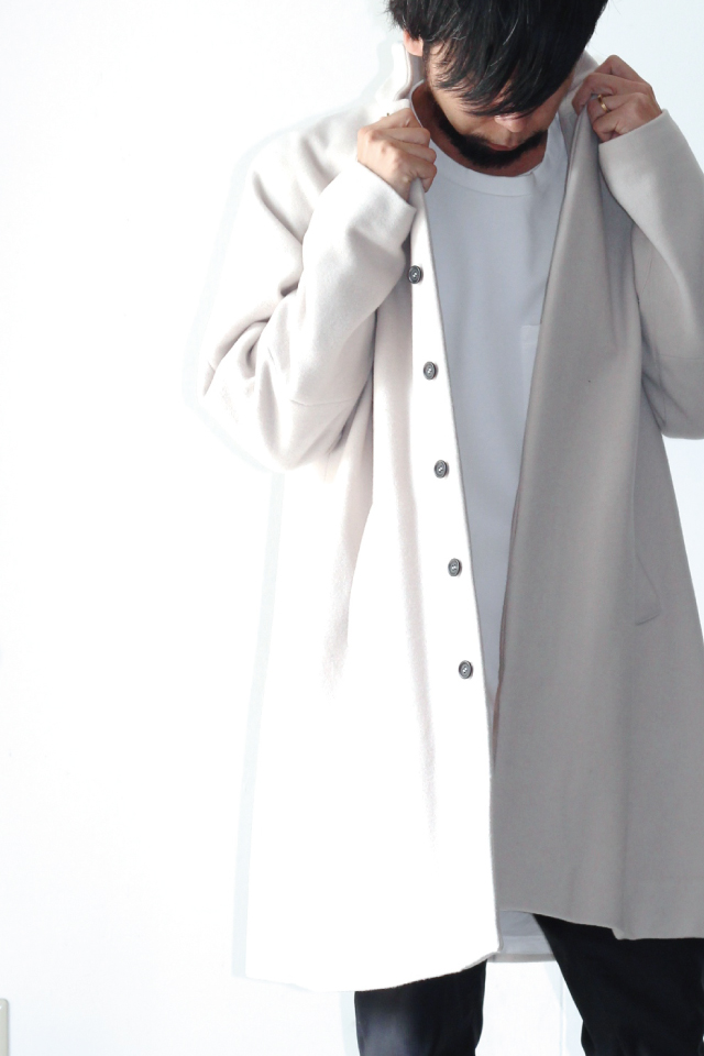 suzuki takayuki(スズキタカユキ) / stand fall collar coat（スタンド 