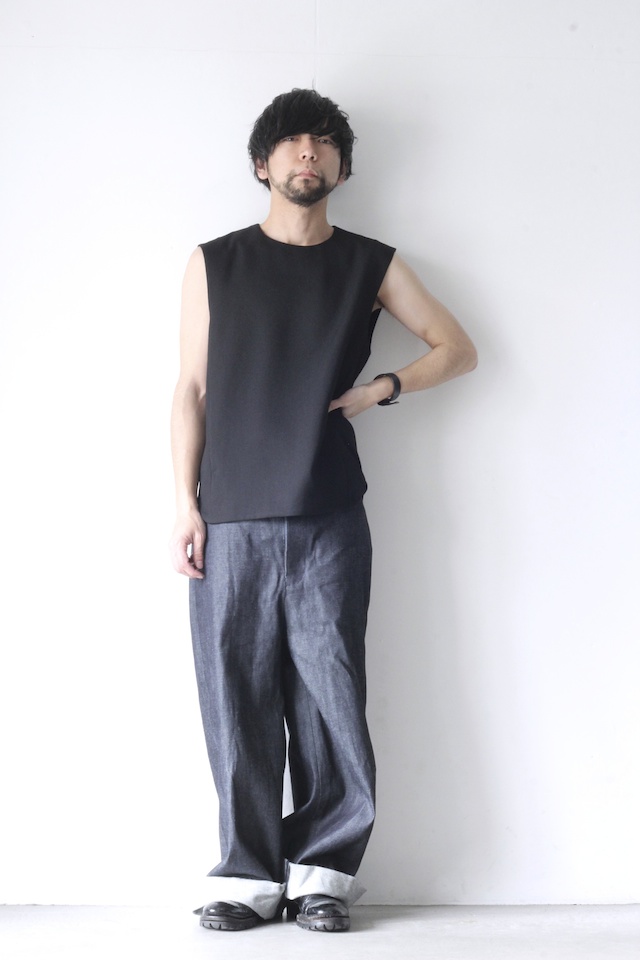 yoshio kubo(ヨシオクボ) / ラウンドネックベスト(ROUND NECK VEST