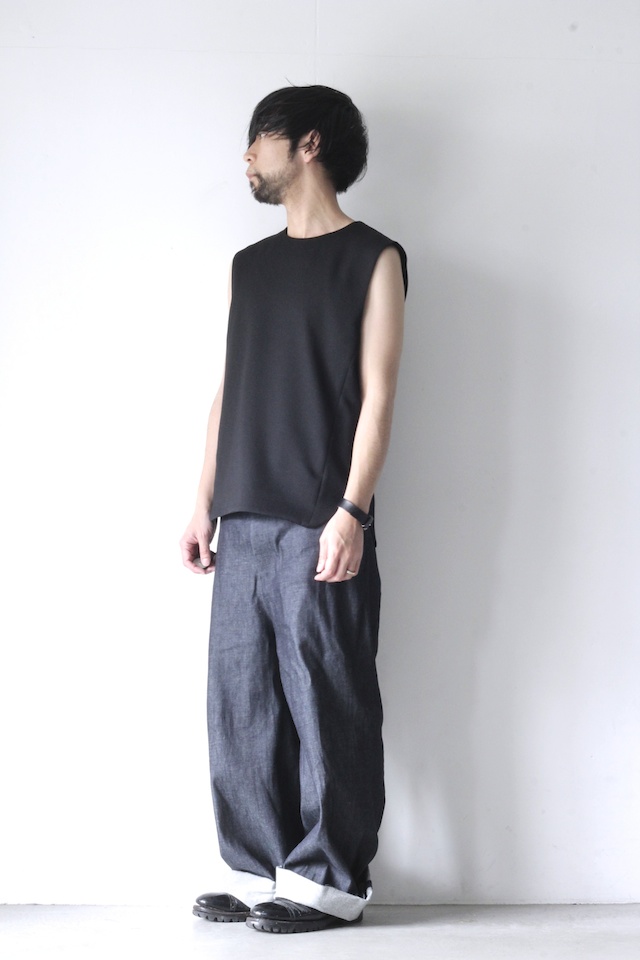 yoshio kubo(ヨシオクボ) / ラウンドネックベスト(ROUND NECK VEST