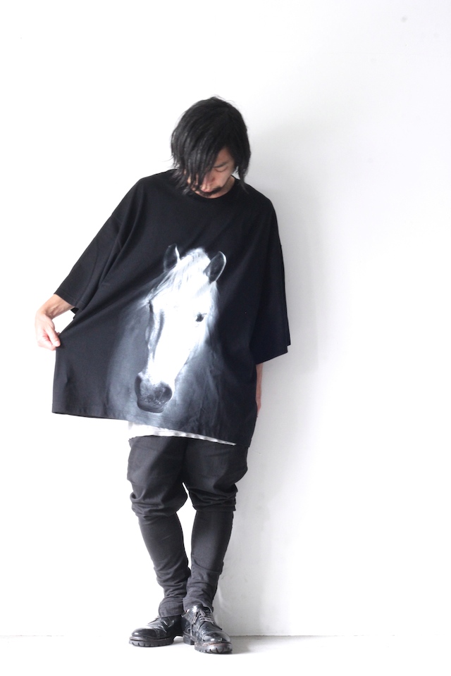 yoshio kubo(ヨシオクボ) / オーバーサイズホースTシャツ(OVERSIZED 