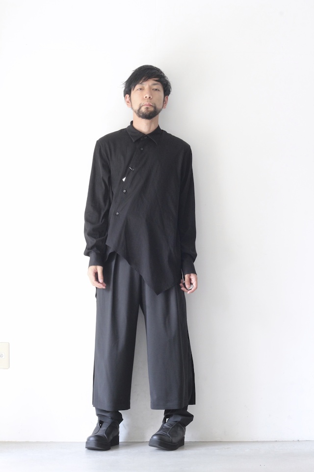 ETHOSENS(エトセンス) / E217-201(テンセルレイヤーロングシャツ)の 