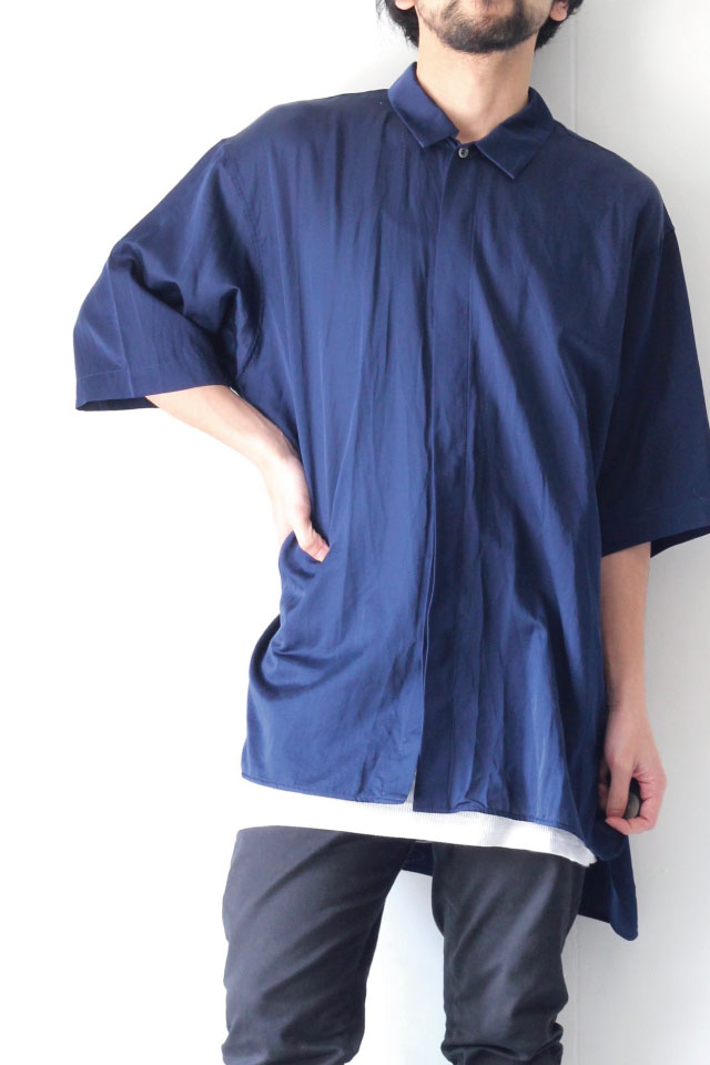 卸売 【新品】スズキタカユキ band-sleeve blouse ブラック - シャツ 