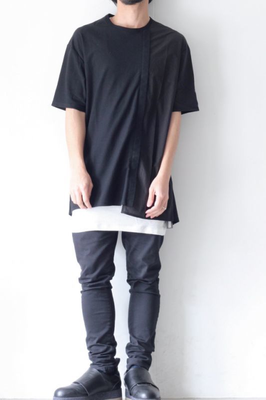A.F ARTEFACT / 切替Tシャツ（COTTON TYPEWRITER COMBI OVER TOP / ag 