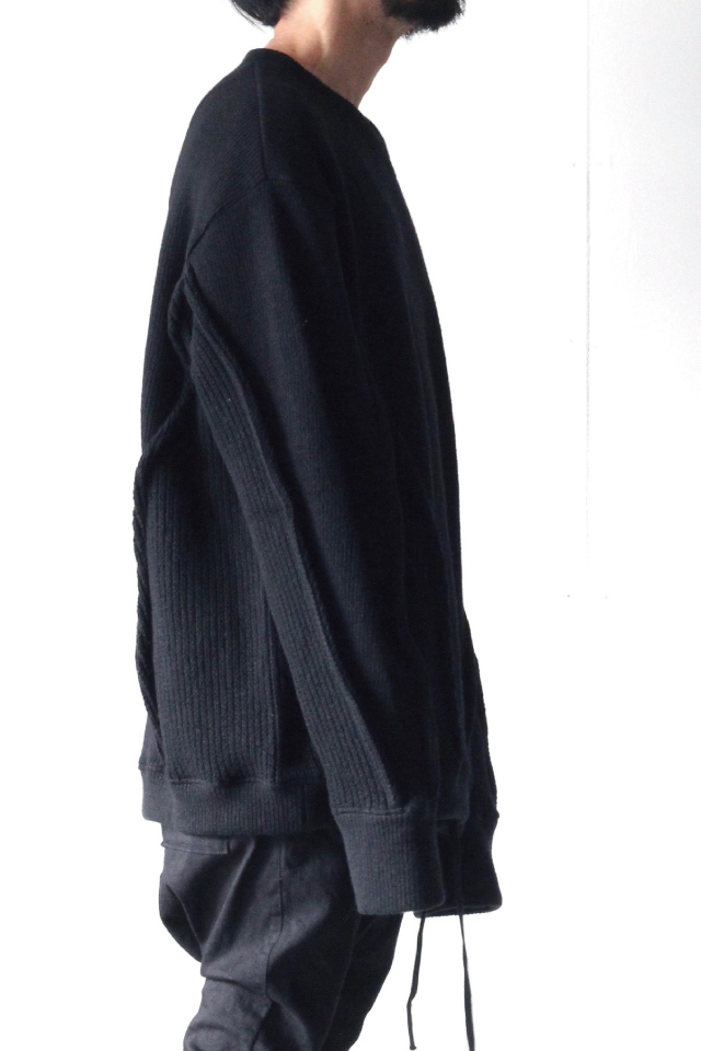 A.F ARTEFACT / ニット切替オーバーサイズプルオーバー（KNIT COMBI 