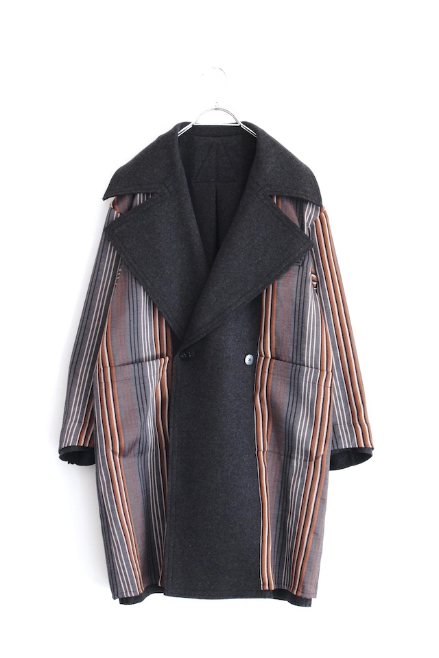 ETHOSENS(エトセンス) / MELTON DOUBLE COAT/ E218-505（リバーシブル 