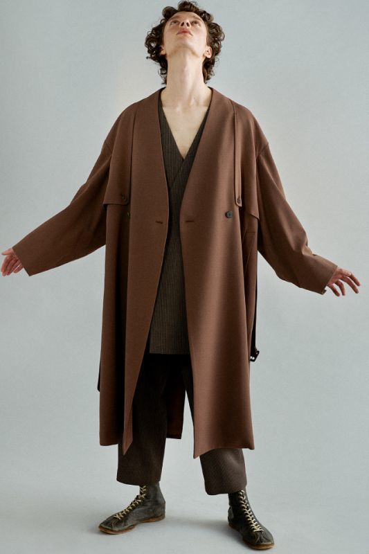 ETHOSENS Splitted trench coat エトセンス　20ss