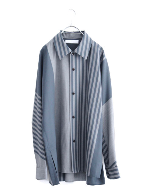 ETHOSENS(エトセンス) / PANEL STRIPE SHIRT / E119-302（パネル