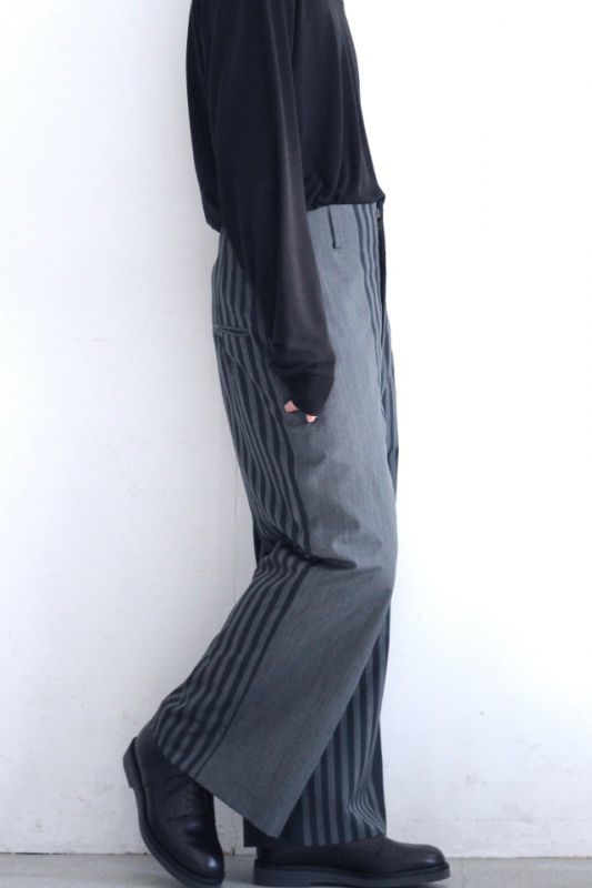 ETHOSENS(エトセンス) / PANEL STRIPE SLACKS / E119-703(パネル 『プロジェクトEGG』 ETHOSENS エトセンス スラックス パネルストライプ スラックス