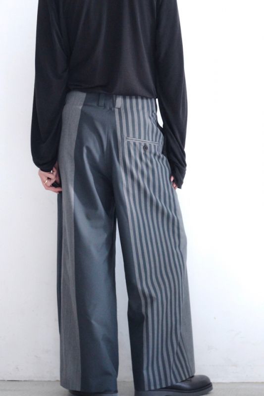 ETHOSENS(エトセンス) / PANEL STRIPE SLACKS / E119-703(パネル 『プロジェクトEGG』 ETHOSENS エトセンス スラックス パネルストライプ スラックス