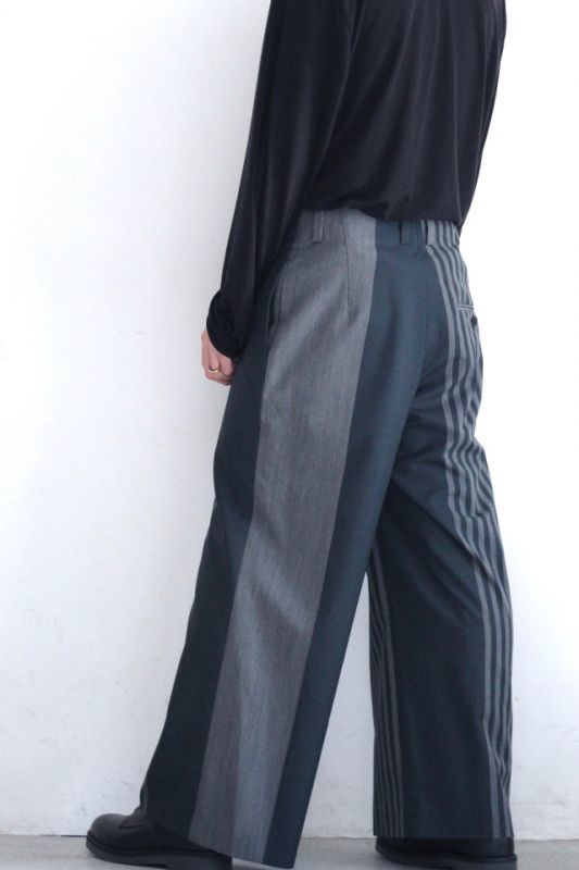 ETHOSENS(エトセンス) / PANEL STRIPE SLACKS / E119-703(パネル 『プロジェクトEGG』 ETHOSENS エトセンス スラックス パネルストライプ スラックス