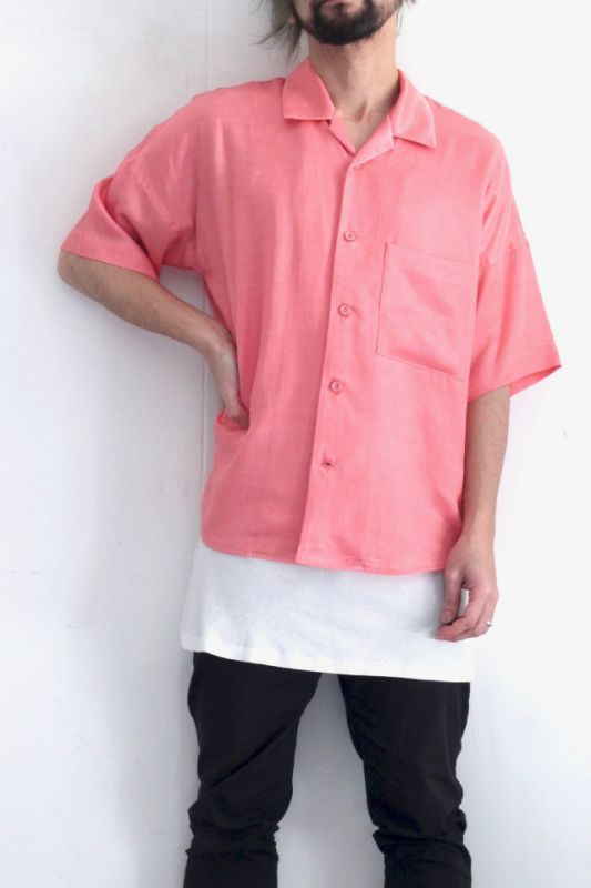 SISE(シセ) / オープンカラーシャツ:OPEN COLLAR SHIRT[19SS-SH05]の 