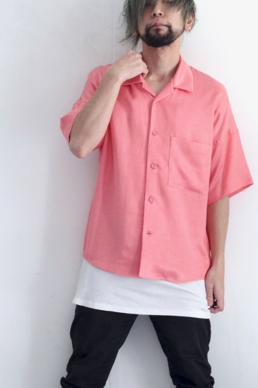 SISE(シセ) / オープンカラーシャツ:OPEN COLLAR SHIRT[19SS-SH05]の 
