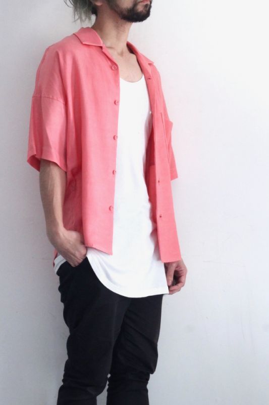 SISE(シセ) / オープンカラーシャツ:OPEN COLLAR SHIRT[19SS-SH05]の 