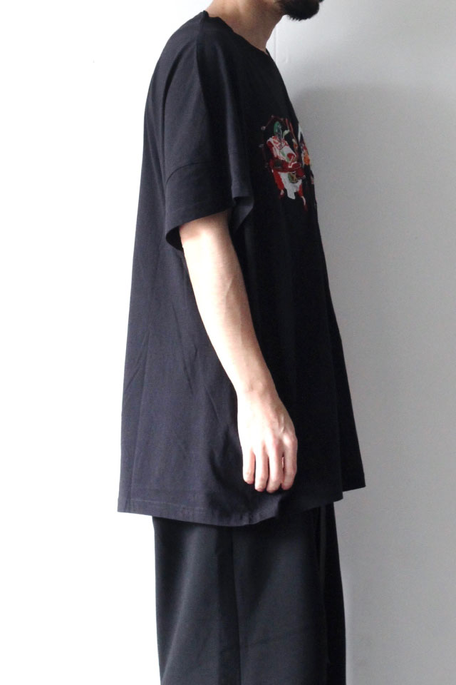 STOF(ストフ) / EMBROIDERY WIDE TEE / SF19SS-10（WHO LIE 刺繍ワイド 