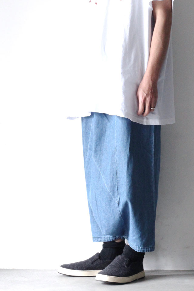 STOF(ストフ) / SUPER SARROUEL DENIMPANTS / SF19SS-22（スーパー