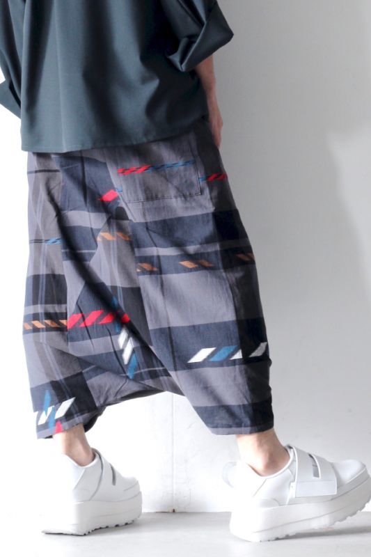 STOF(ストフ) / NOISE CHECK SARROUEL PANTS / SF19SS-14（ノイズ 