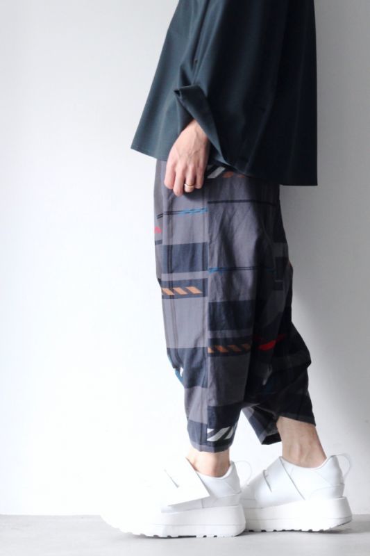 STOF(ストフ) / NOISE CHECK SARROUEL PANTS / SF19SS-14（ノイズ 
