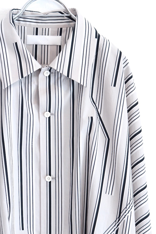 ETHOSENS(エトセンス) / TWIST STRIPE SHIRT / E119-203（ストライプ