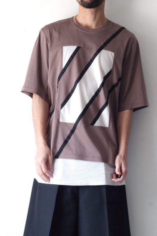 ETHOSENS(エトセンス) / SWITCHING T-SHIRT / E119-001（スウィッ 
