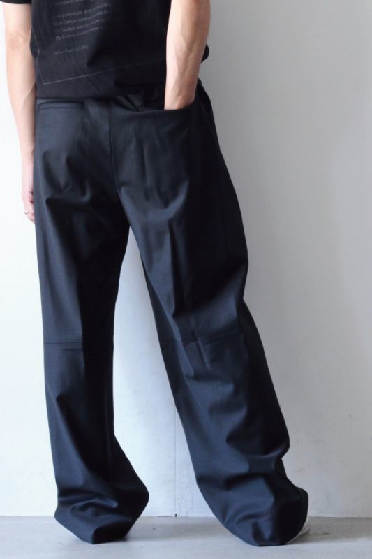 SISE(シセ) / ワイドタックパンツ:WIDE TUCK TARPERED PANTS[19AW-PT 