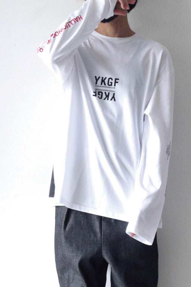yoshio kubo GROUNDFLOOR(ヨシオクボ) / プリントロングTシャツ(MULTI