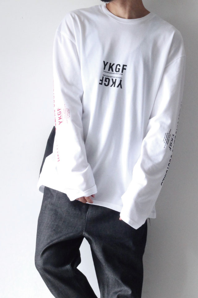 yoshio kubo GROUNDFLOOR(ヨシオクボ) / プリントロングTシャツ(MULTI