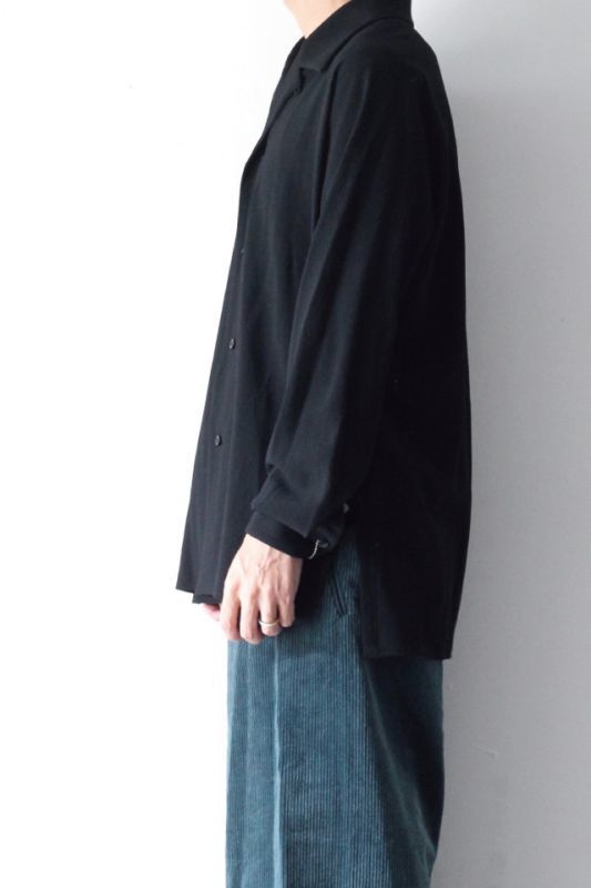 ETHOSENS(エトセンス) /EMBOSSES OPEN COLLAR SHIRT / E219-205 