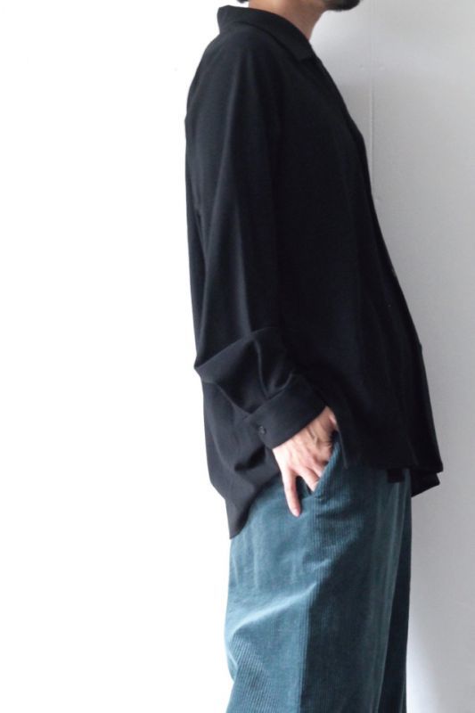 ETHOSENS(エトセンス) /EMBOSSES OPEN COLLAR SHIRT / E219-205 