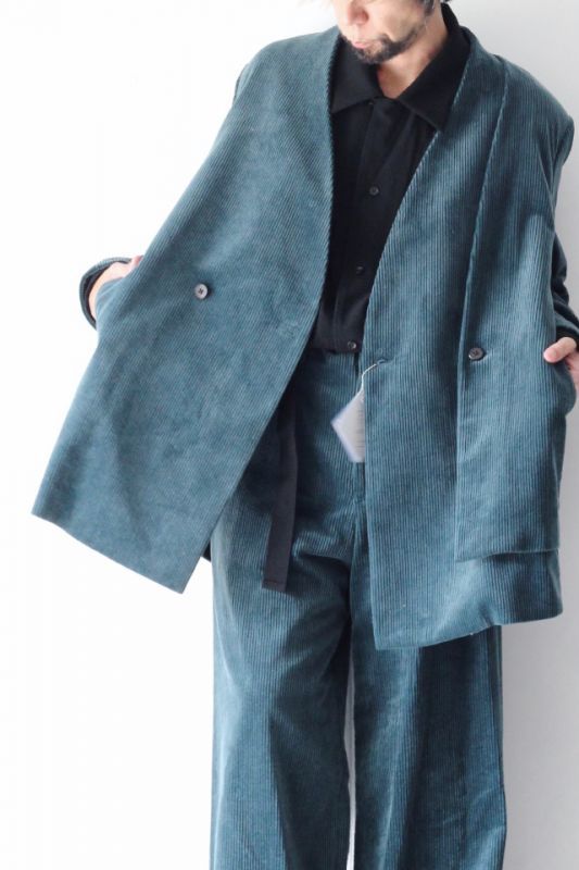 ETHOSENS(エトセンス) /COLLARLESS LAYER JACKET / E219-401（ノー