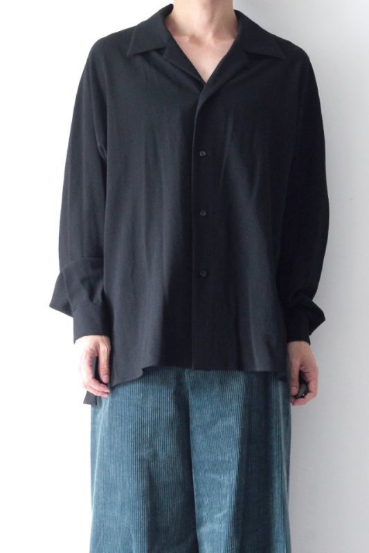 ETHOSENS(エトセンス) /EMBOSSES OPEN COLLAR SHIRT / E219-205 