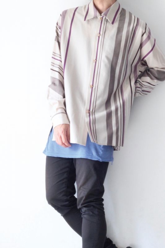 ETHOSENS(エトセンス) /STRIPED SHIRT / E219-206（ストライプシャツ