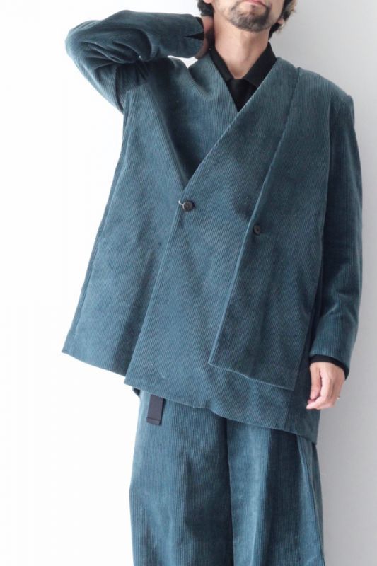 ETHOSENS(エトセンス) /COLLARLESS LAYER JACKET / E219-401（ノー