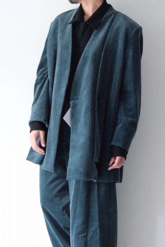 ETHOSENS(エトセンス) /COLLARLESS LAYER JACKET / E219-401（ノー