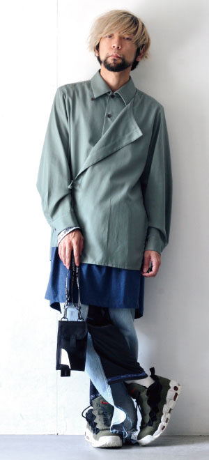 ETHOSENS / レイヤードシャツ