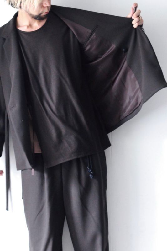 エトセンスSTRING TAILORED JACKETセットアップ カーキ-