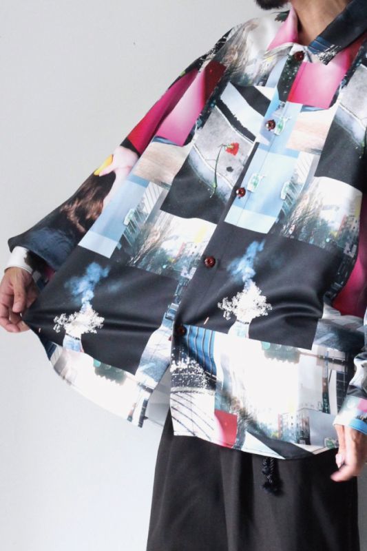 soe(ソーイ) / プリントオーバーサイズシャツ<PRINTED SHIRT ARTWORK 