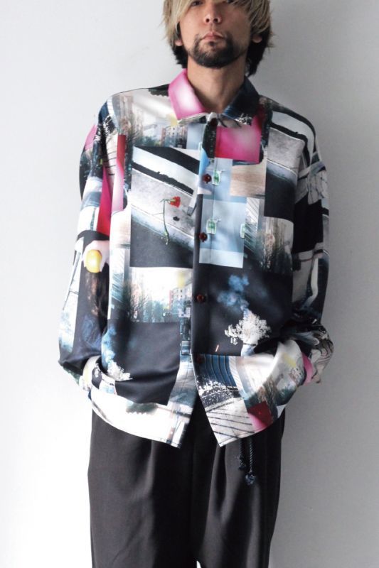 soe(ソーイ) / プリントオーバーサイズシャツ<PRINTED SHIRT ARTWORK 