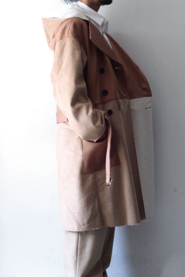 LIBERUM(リベルム) / MOUTON HOODIE TRENCH COAT / 2019AW-CO05 