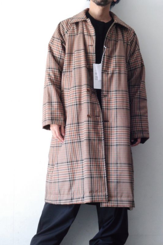 UNDECORATED COAT/コートリバーシブル ガンクラブチェック-