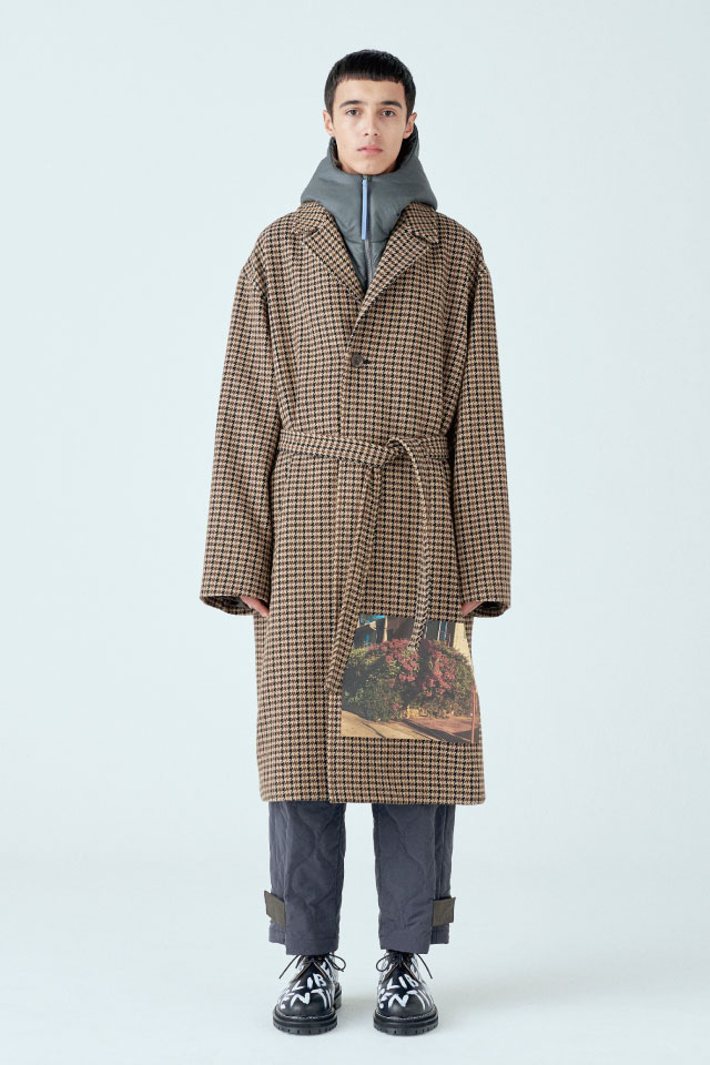 soe(ソーイ) / ベルテッドコート<BELTED HOUNDSTOOTH COAT / 1203-90 