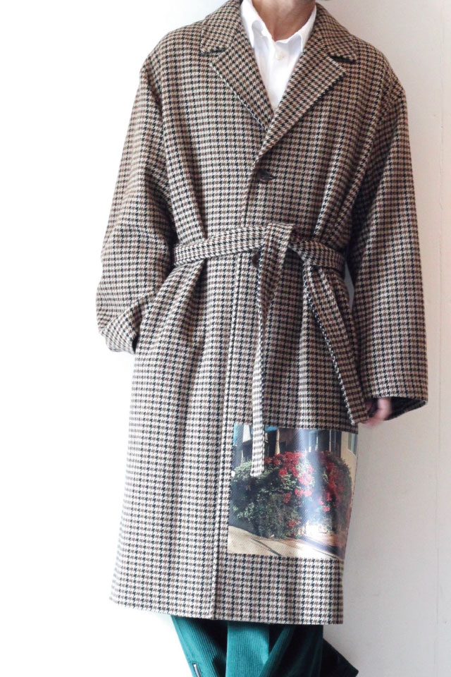 soe(ソーイ) / ベルテッドコート<BELTED HOUNDSTOOTH COAT / 1203-90 