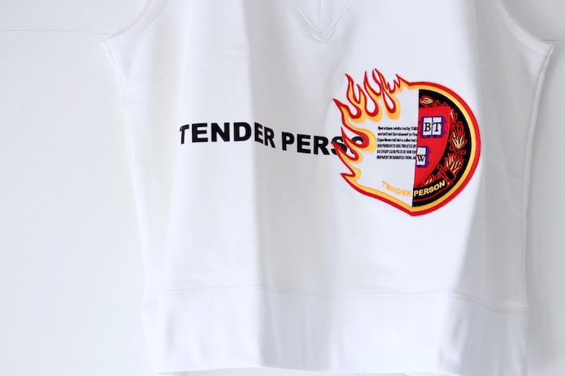 TENDER PERSON(テンダーパーソン) エンブレムスウェットベスト:EMBLEM VEST  [AD-TO-2204]の通販−公式取り扱いセレクトショップ ALuvous/一万円以上送料無料<大阪,中崎町>